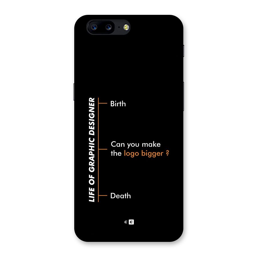 Graphic Designer Life Back Case for OnePlus 5