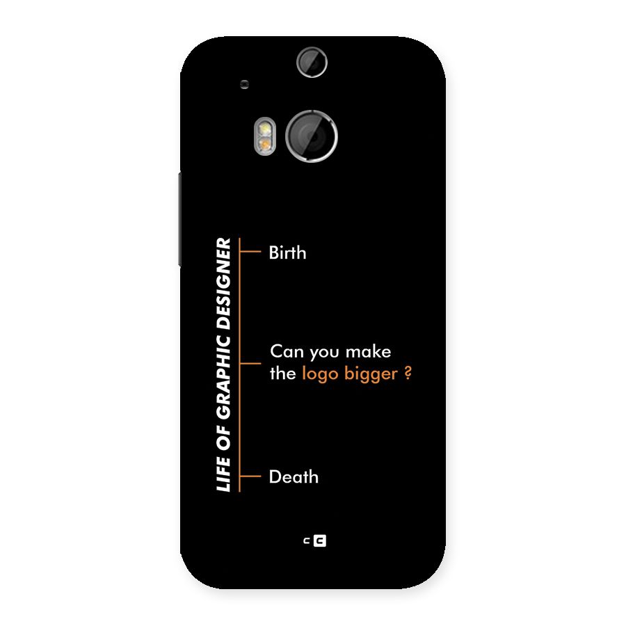 Graphic Designer Life Back Case for One M8