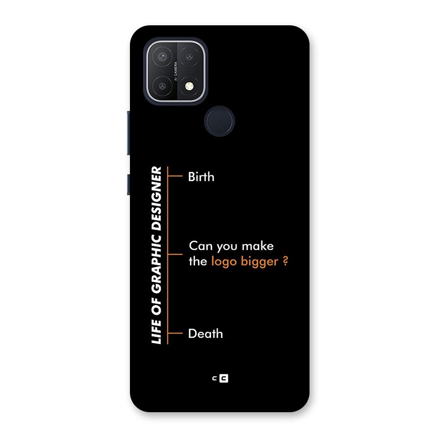 Graphic Designer Life Back Case for Oppo A15