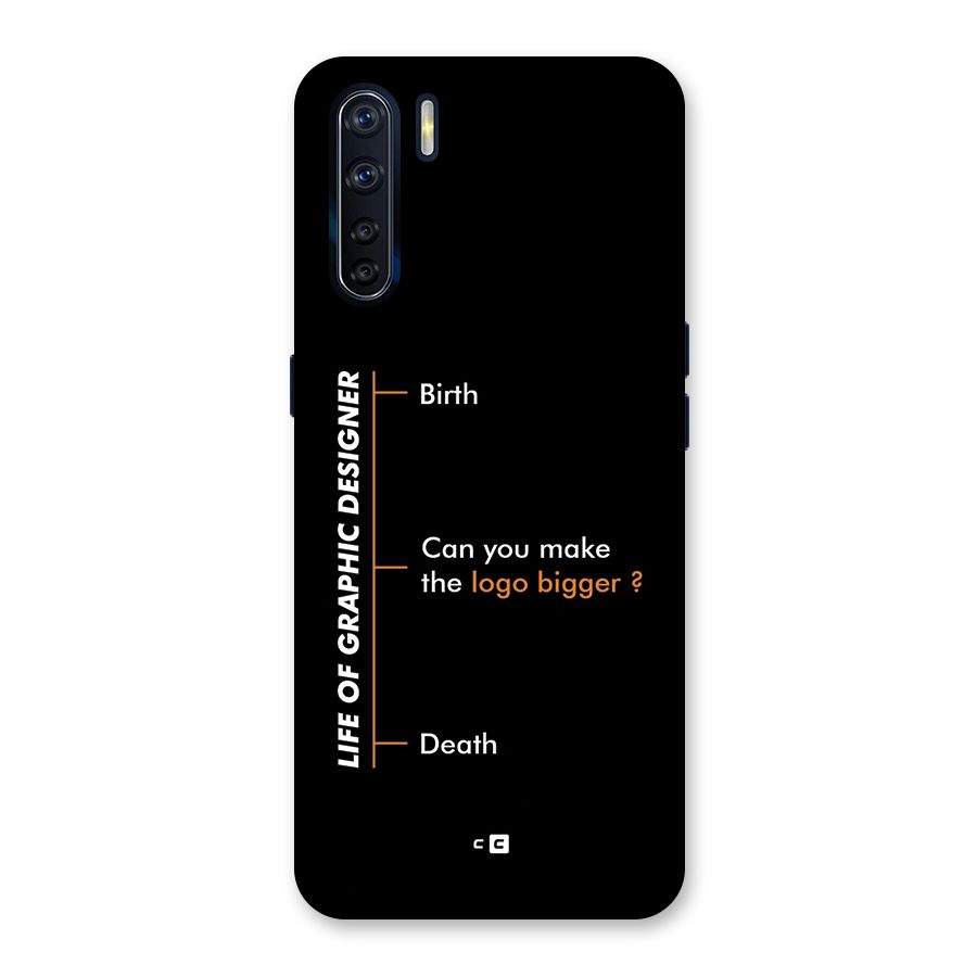 Graphic Designer Life Back Case for Oppo F15