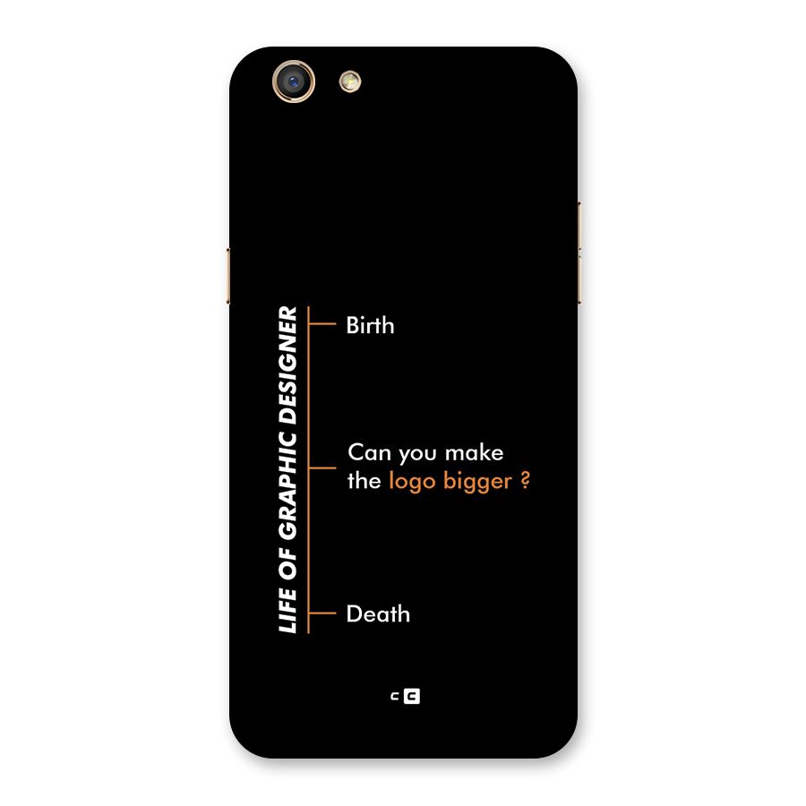 Graphic Designer Life Back Case for Oppo F3