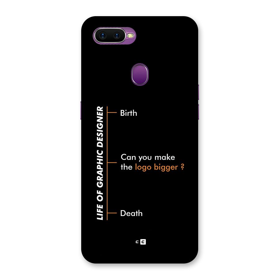 Graphic Designer Life Back Case for Oppo F9