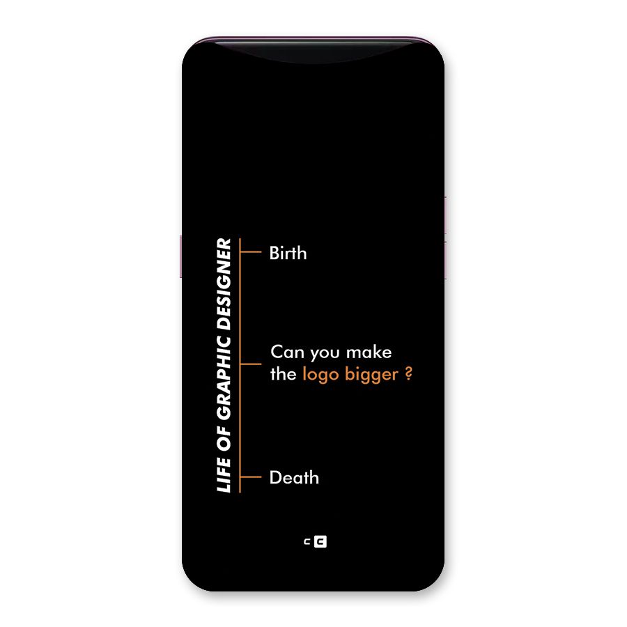 Graphic Designer Life Back Case for Oppo Find X
