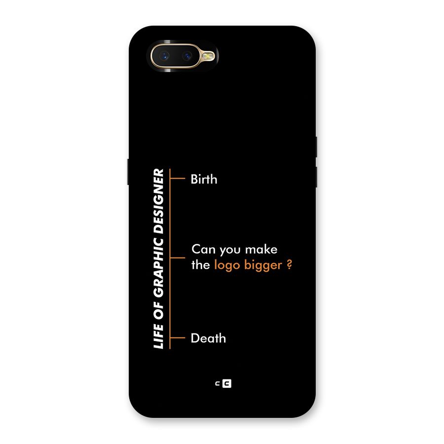 Graphic Designer Life Back Case for Oppo K1