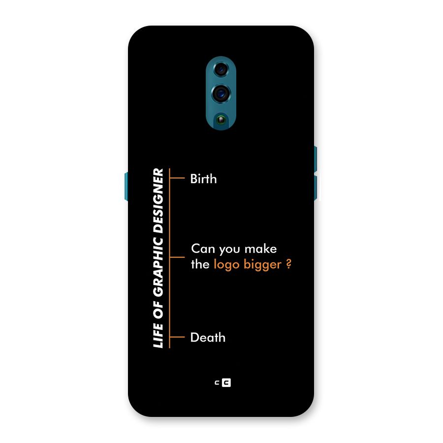 Graphic Designer Life Back Case for Oppo Reno
