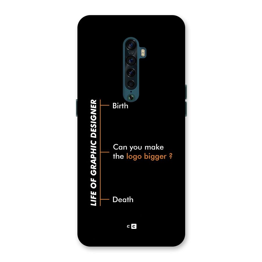 Graphic Designer Life Back Case for Oppo Reno2