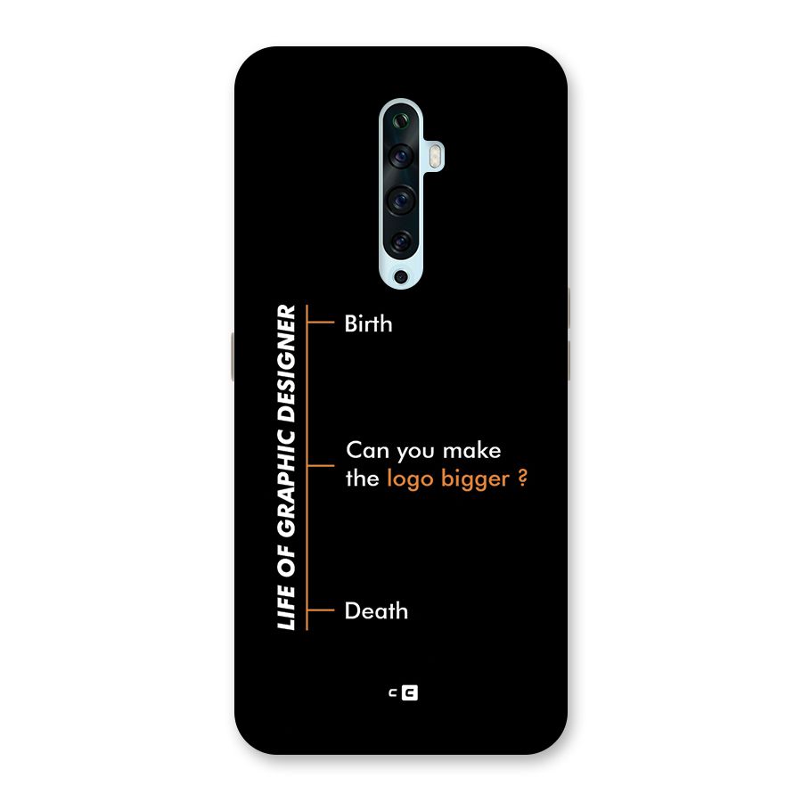 Graphic Designer Life Back Case for Oppo Reno2 Z