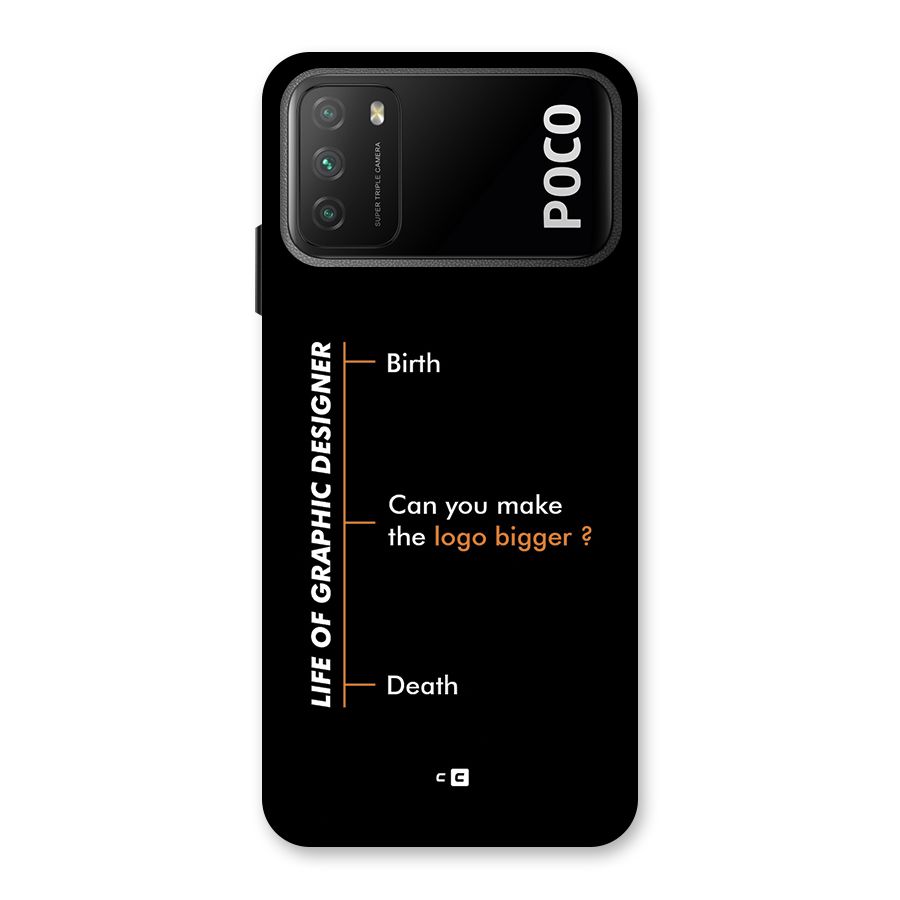 Graphic Designer Life Back Case for Poco M3