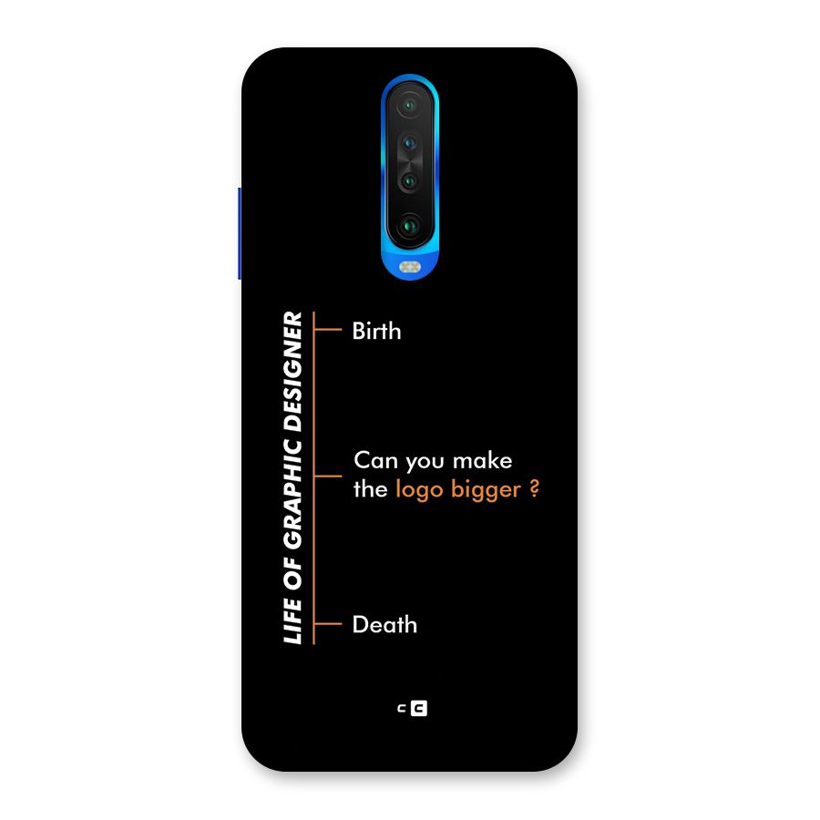 Graphic Designer Life Back Case for Poco X2