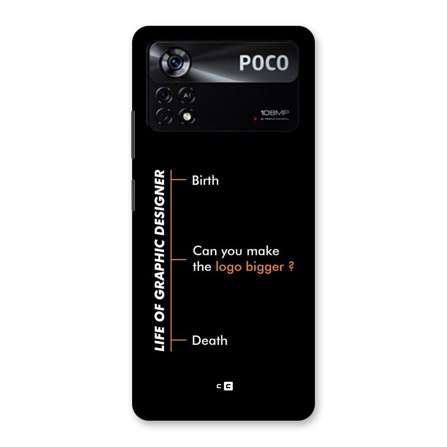 Graphic Designer Life Back Case for Poco X4 Pro 5G