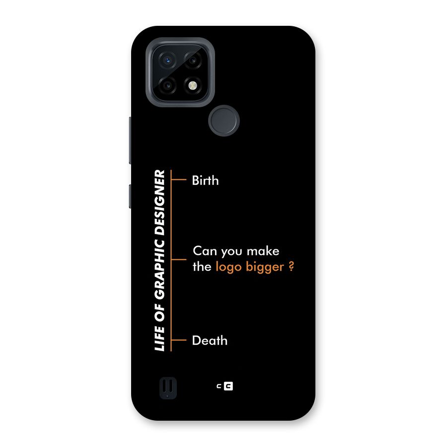 Graphic Designer Life Back Case for Realme C21