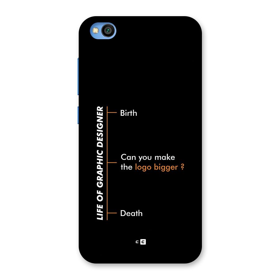 Graphic Designer Life Back Case for Redmi Go