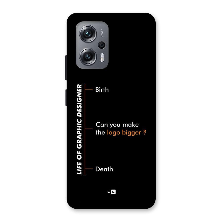Graphic Designer Life Back Case for Redmi K50i