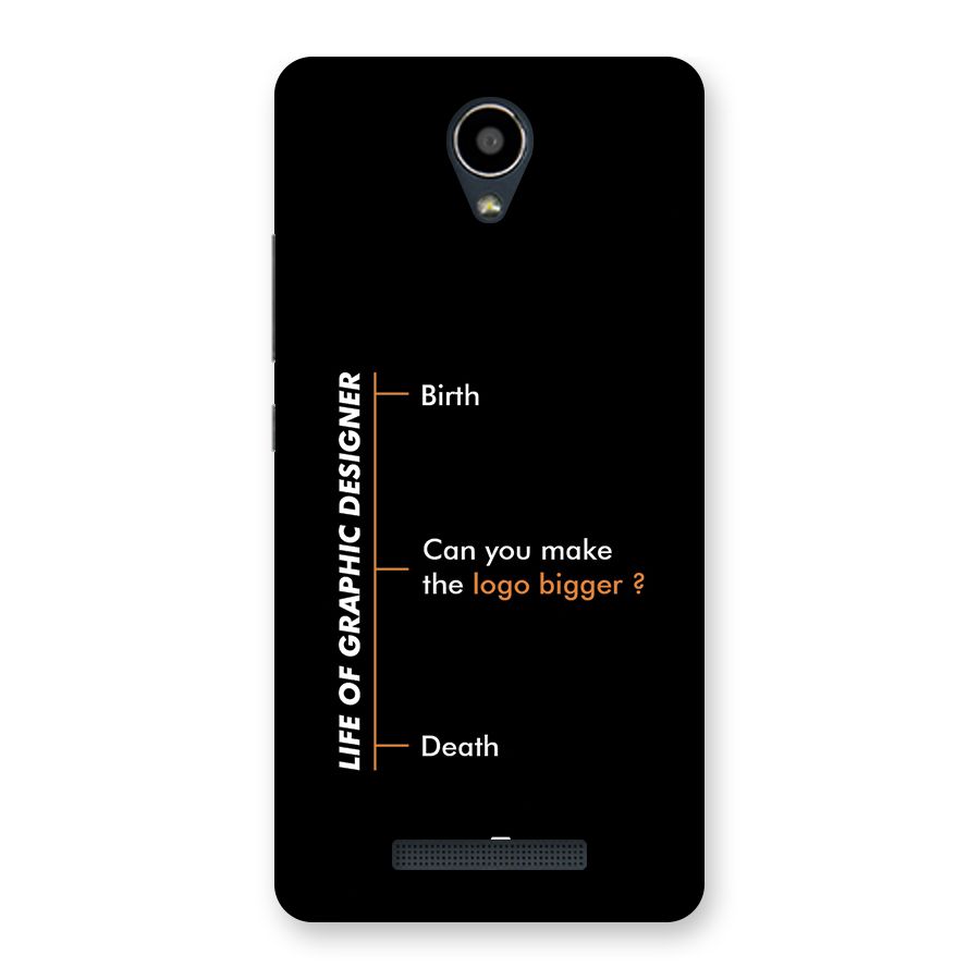 Graphic Designer Life Back Case for Redmi Note 2