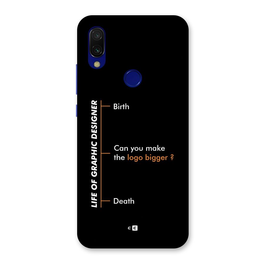 Graphic Designer Life Back Case for Redmi Y3