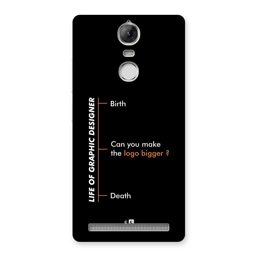 Graphic Designer Life Back Case for Vibe K5 Note