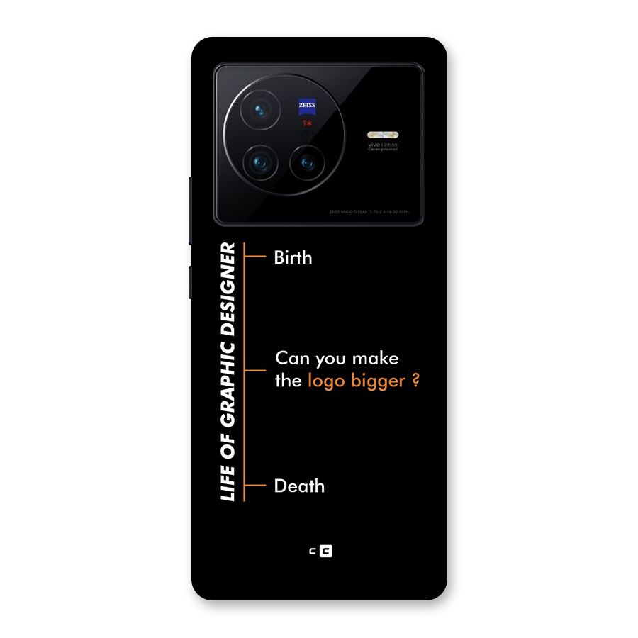 Graphic Designer Life Back Case for Vivo X80