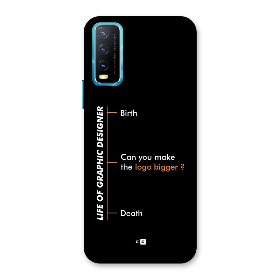 Graphic Designer Life Back Case for Vivo Y20A