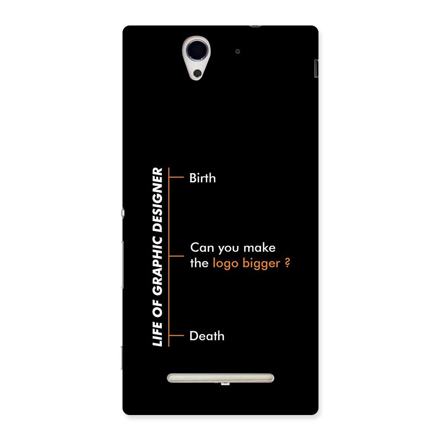 Graphic Designer Life Back Case for Xperia C3
