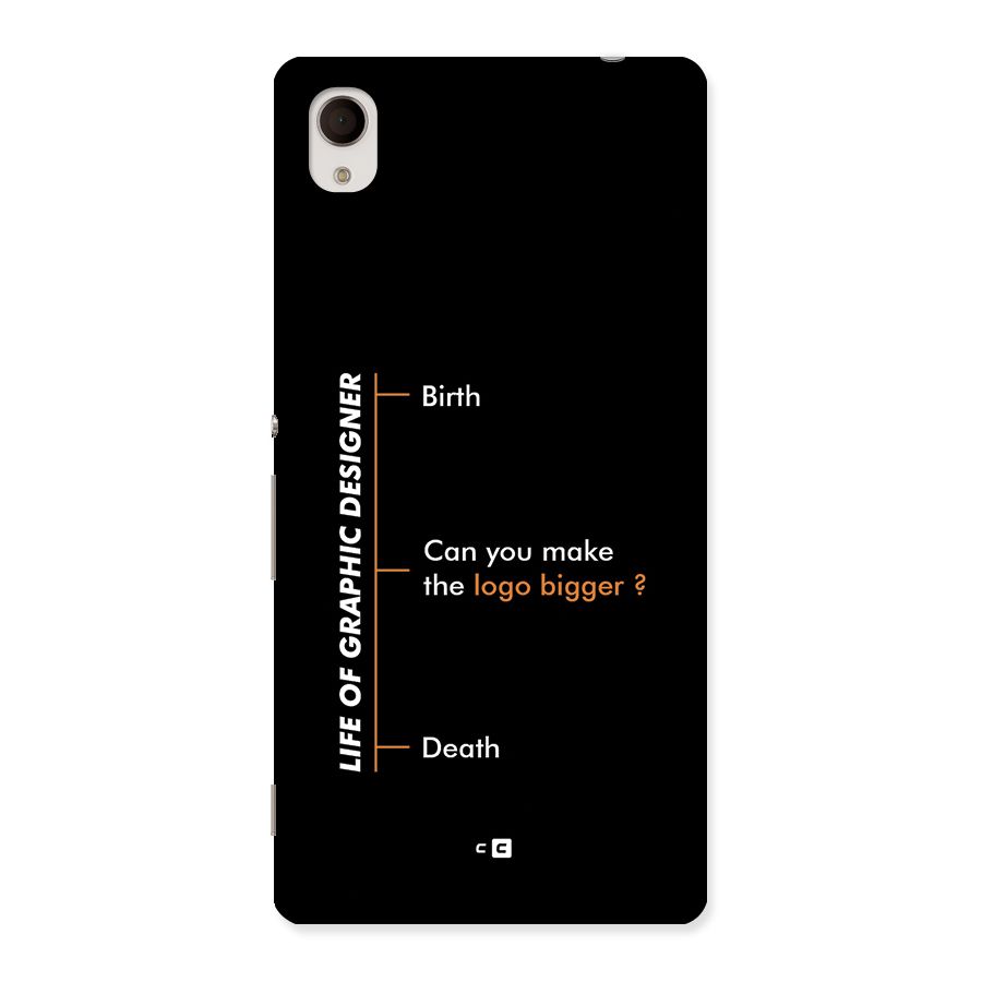 Graphic Designer Life Back Case for Xperia M4