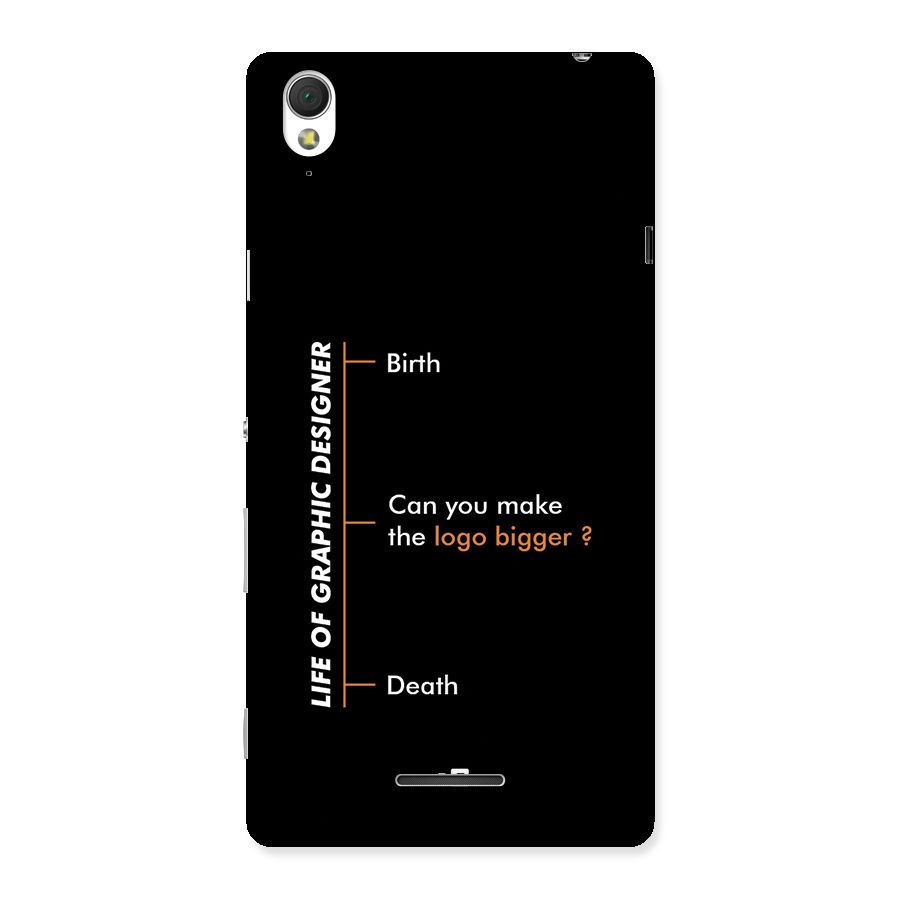 Graphic Designer Life Back Case for Xperia T3