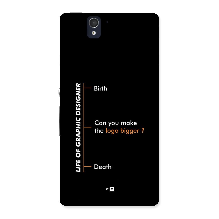 Graphic Designer Life Back Case for Xperia Z