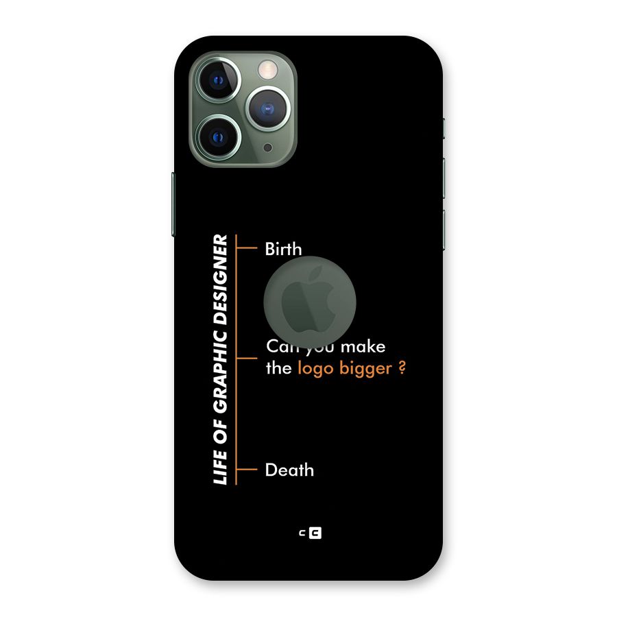 Graphic Designer Life Back Case for iPhone 11 Pro Logo Cut