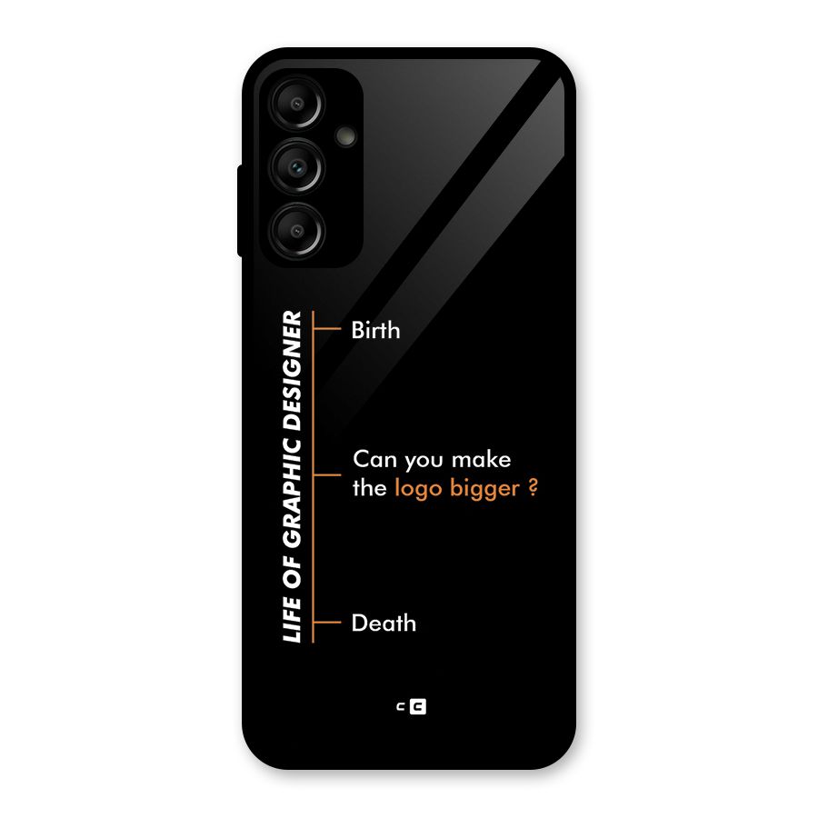 Graphic Designer Life Glass Back Case for Galaxy A14 5G