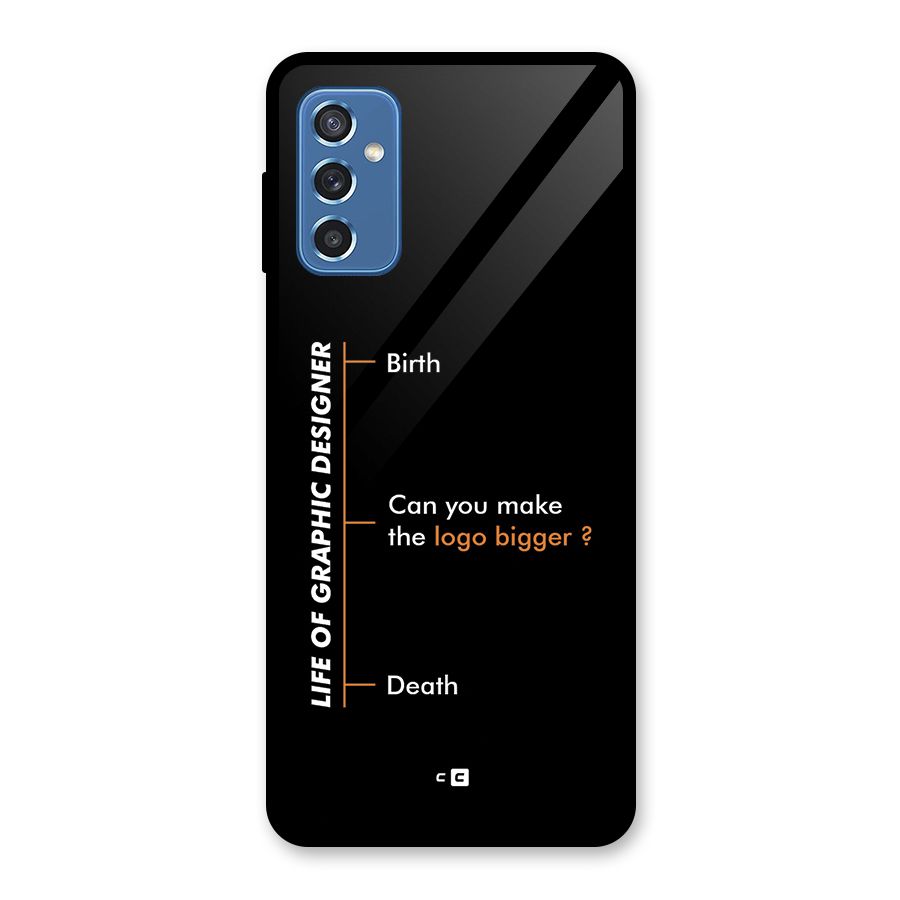 Graphic Designer Life Glass Back Case for Galaxy M52 5G