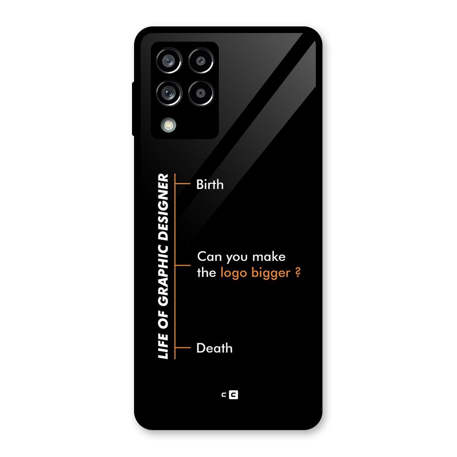 Graphic Designer Life Glass Back Case for Galaxy M53 5G