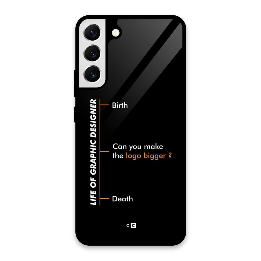 Graphic Designer Life Glass Back Case for Galaxy S22 Plus 5G