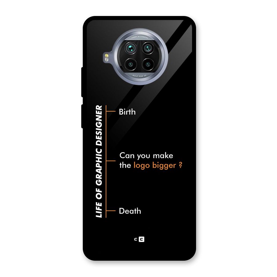 Graphic Designer Life Glass Back Case for Mi 10i