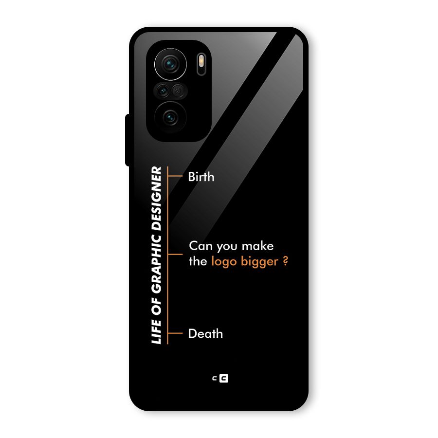 Graphic Designer Life Glass Back Case for Mi 11X Pro