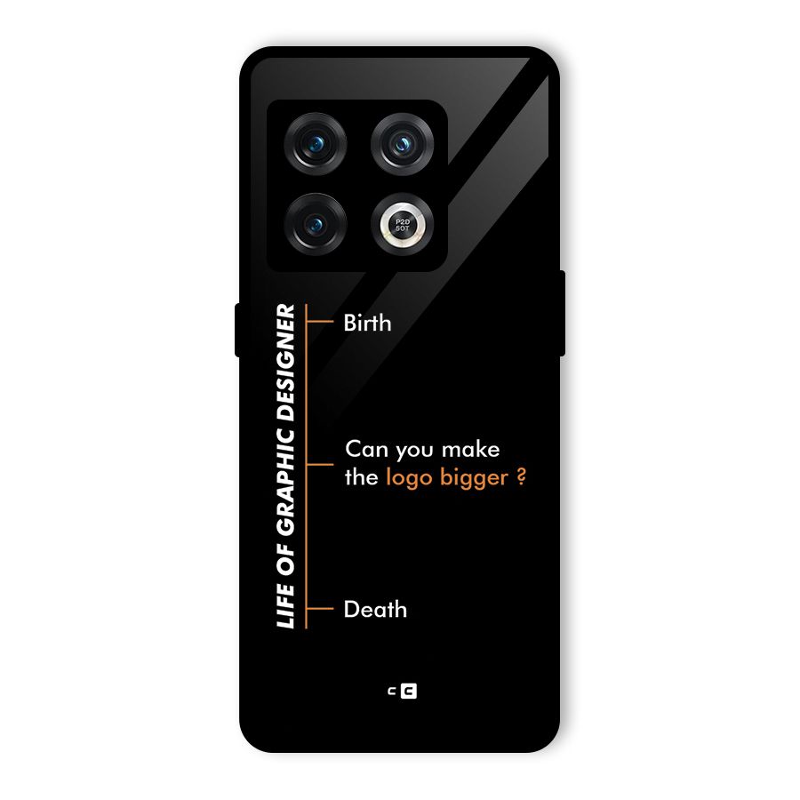 Graphic Designer Life Glass Back Case for OnePlus 10 Pro 5G