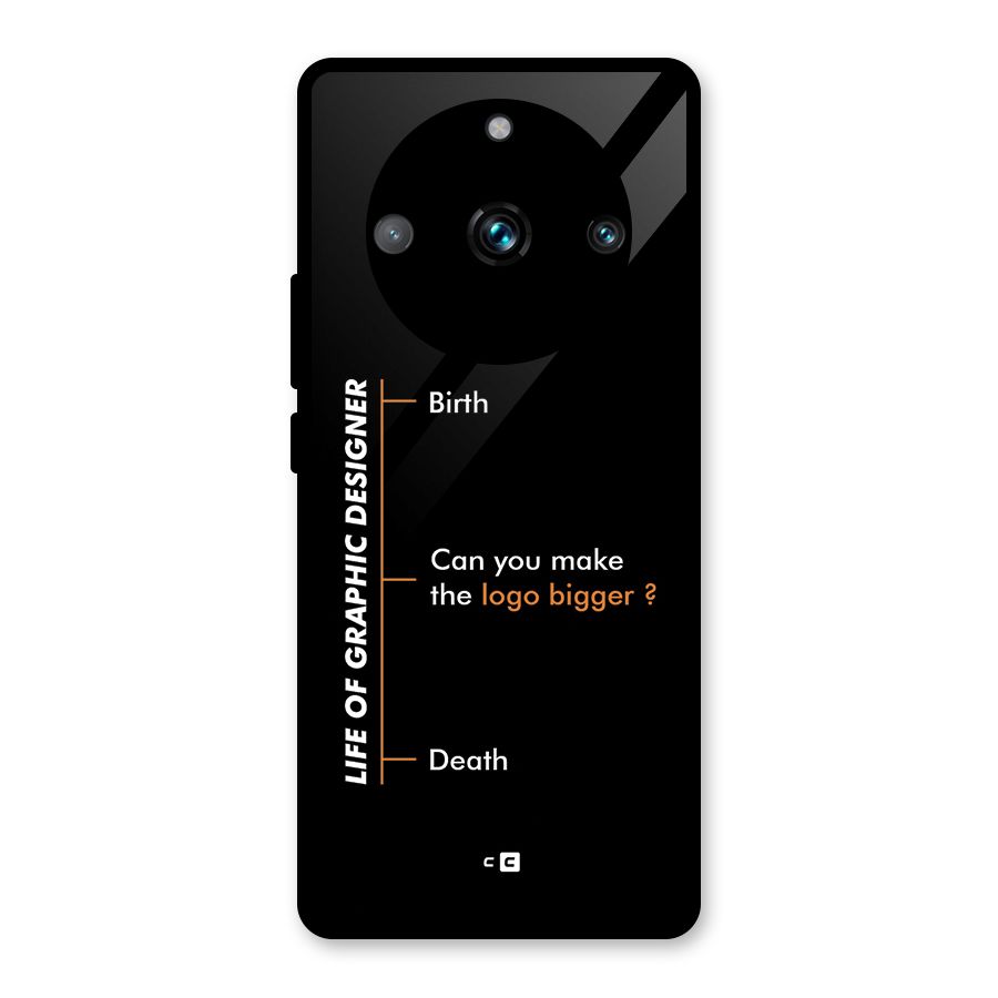 Graphic Designer Life Glass Back Case for Realme 11 Pro Plus