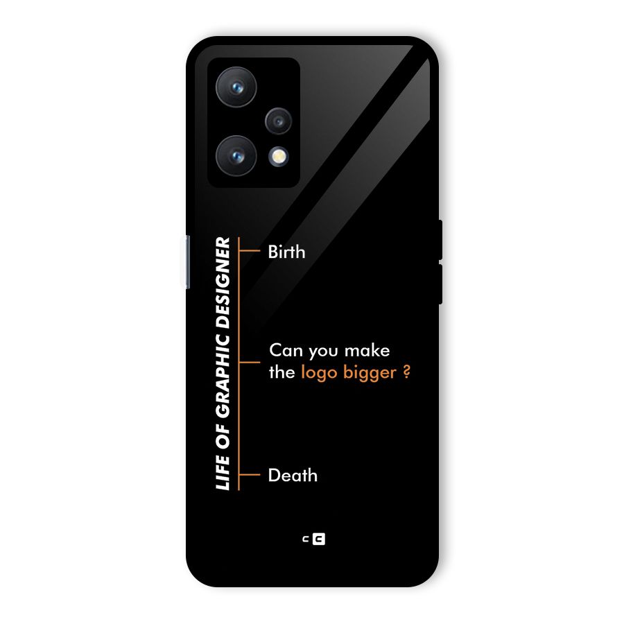 Graphic Designer Life Glass Back Case for Realme 9 Pro 5G