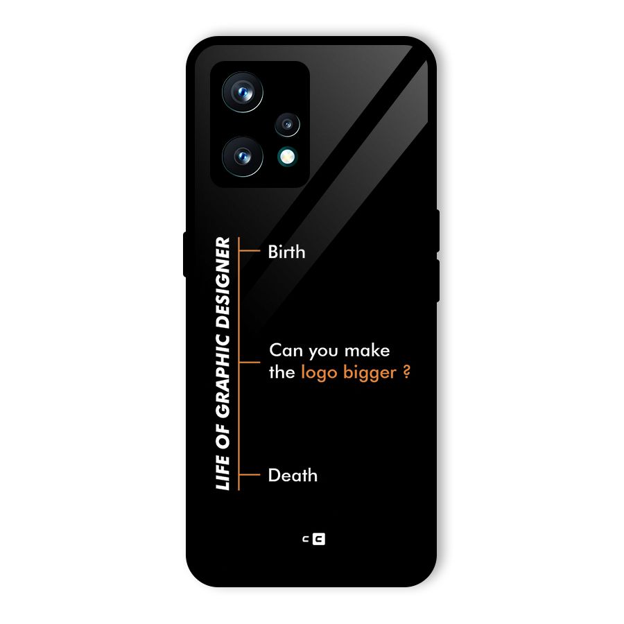 Graphic Designer Life Glass Back Case for Realme 9 Pro Plus 5G