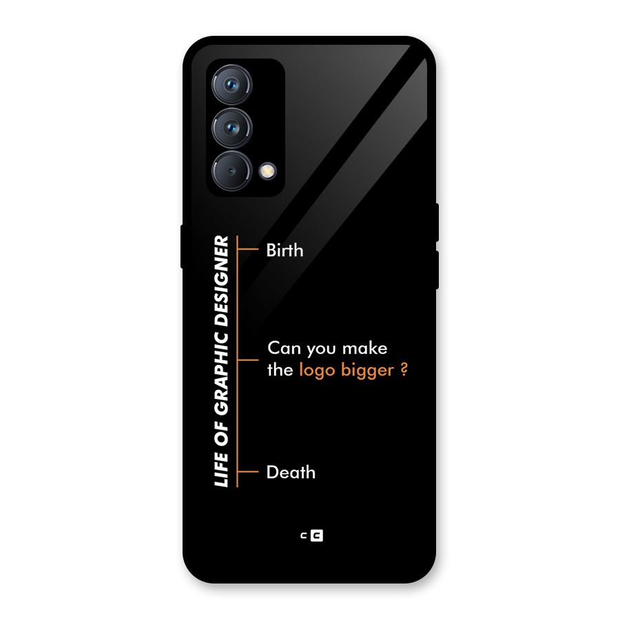 Graphic Designer Life Glass Back Case for Realme GT Master Edition