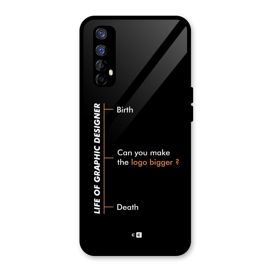 Graphic Designer Life Glass Back Case for Realme Narzo 20 Pro