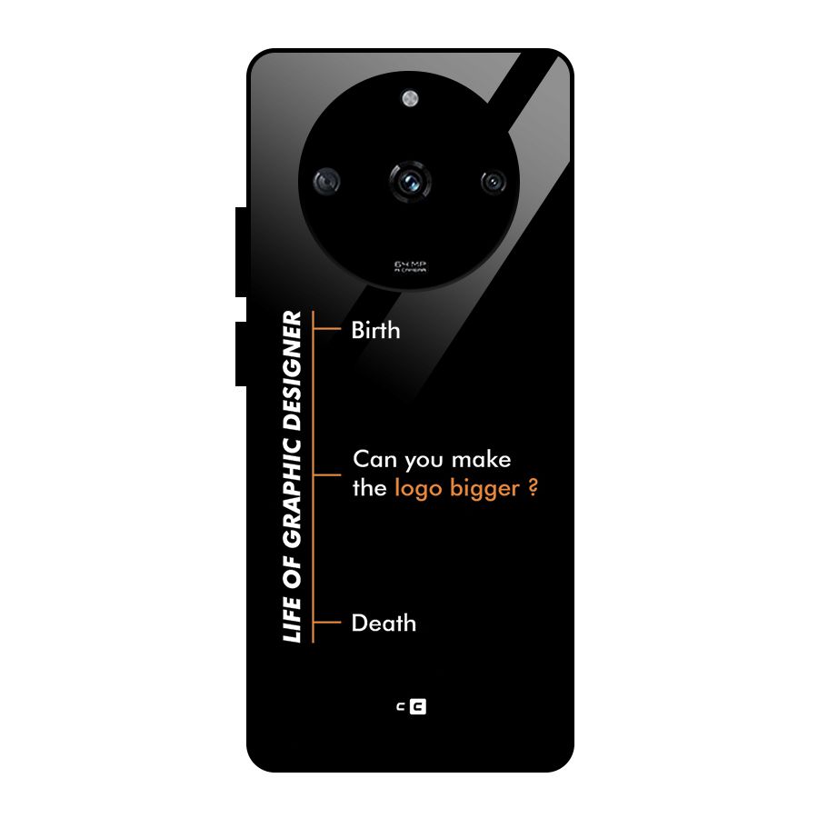 Graphic Designer Life Glass Back Case for Realme Narzo 60 5G