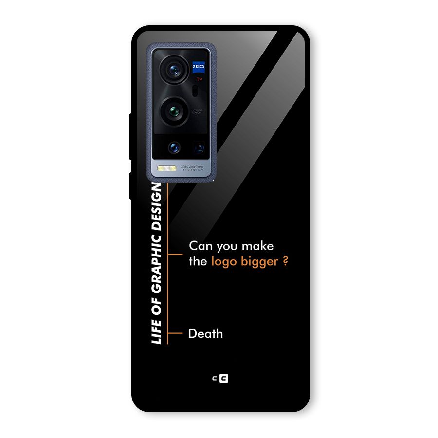 Graphic Designer Life Glass Back Case for Vivo X60 Pro Plus