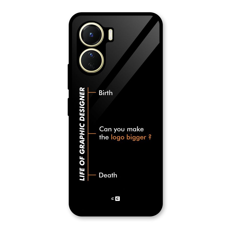 Graphic Designer Life Glass Back Case for Vivo Y16