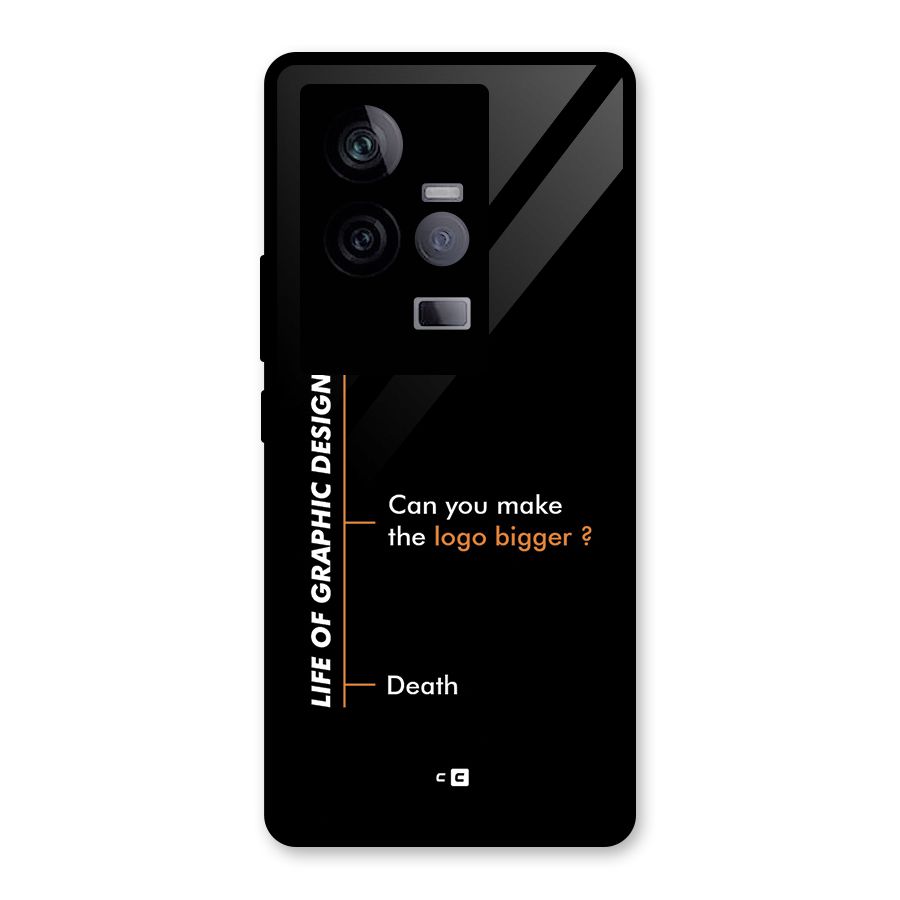 Graphic Designer Life Glass Back Case for Vivo iQOO 11 5G