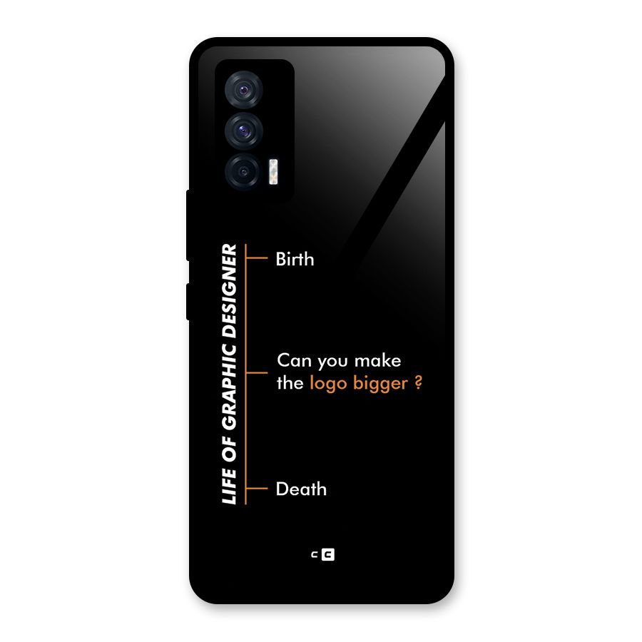 Graphic Designer Life Glass Back Case for Vivo iQOO 7 5G