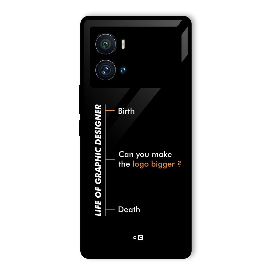 Graphic Designer Life Glass Back Case for Vivo iQOO 9 Pro