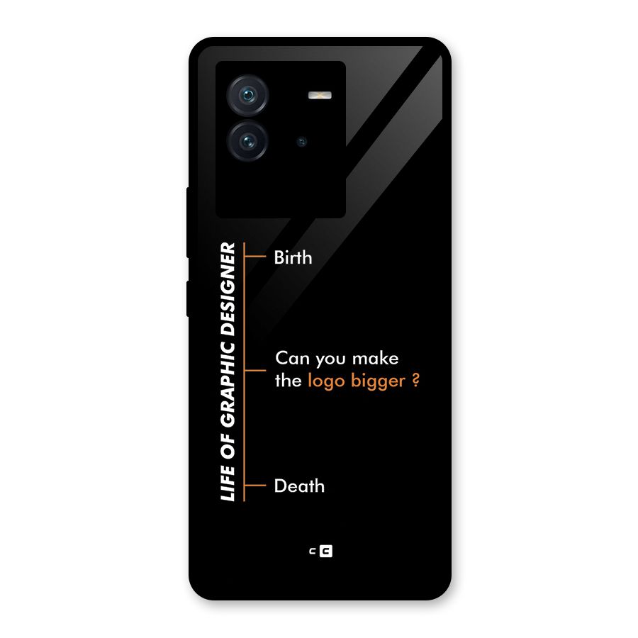 Graphic Designer Life Glass Back Case for Vivo iQOO Neo 6 5G
