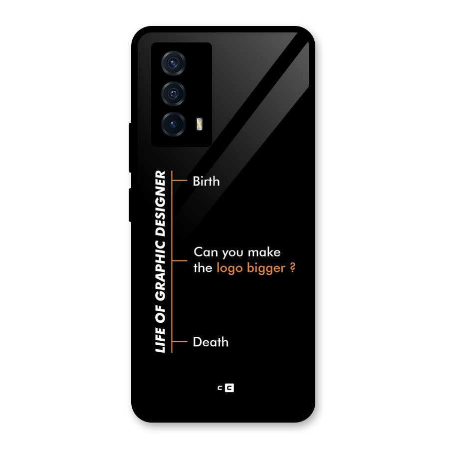 Graphic Designer Life Glass Back Case for Vivo iQOO Z5