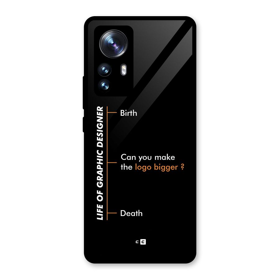 Graphic Designer Life Glass Back Case for Xiaomi 12 Pro
