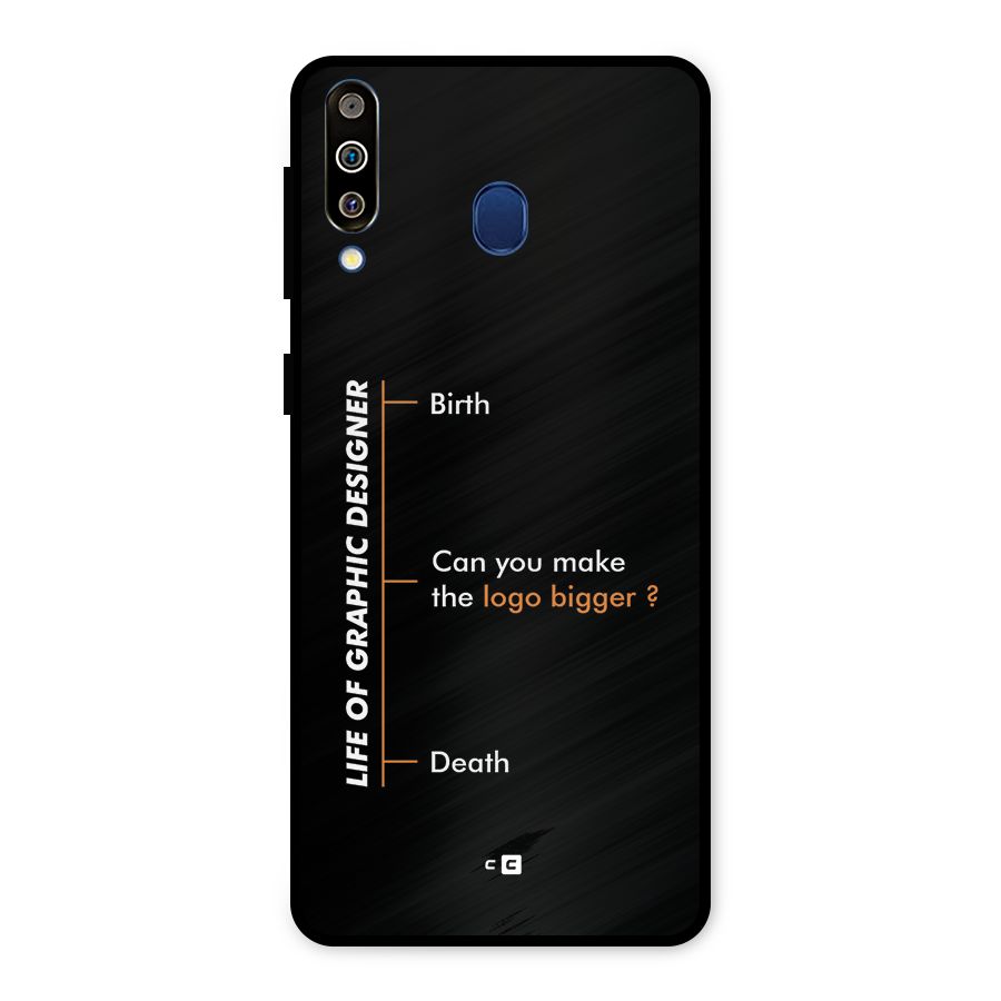 Graphic Designer Life Metal Back Case for Galaxy M30