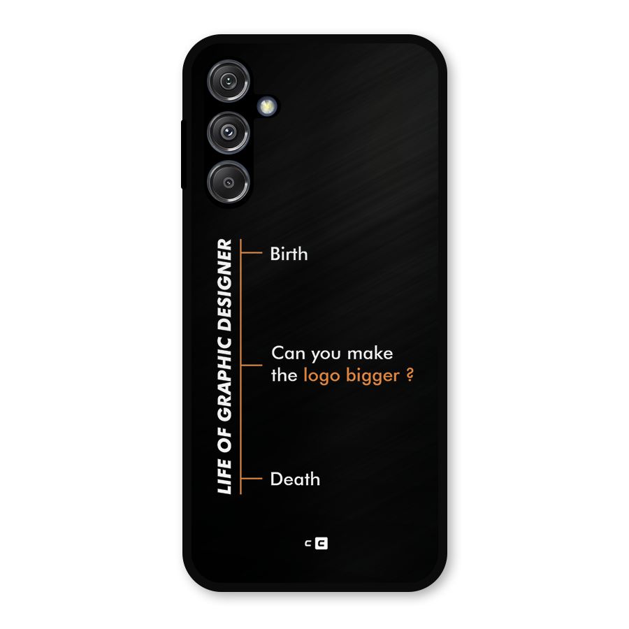 Graphic Designer Life Metal Back Case for Galaxy M34 5G